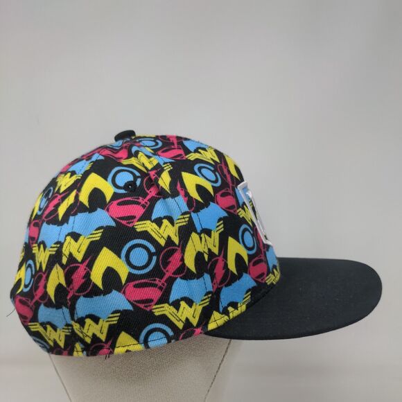 JL Snapback Hat Multicolor One Size Adjustable Embroidered Justice League - Picture 4 of 8